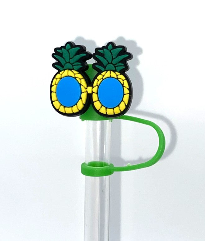 Pineapple Sunglasses Summer Straw Topper