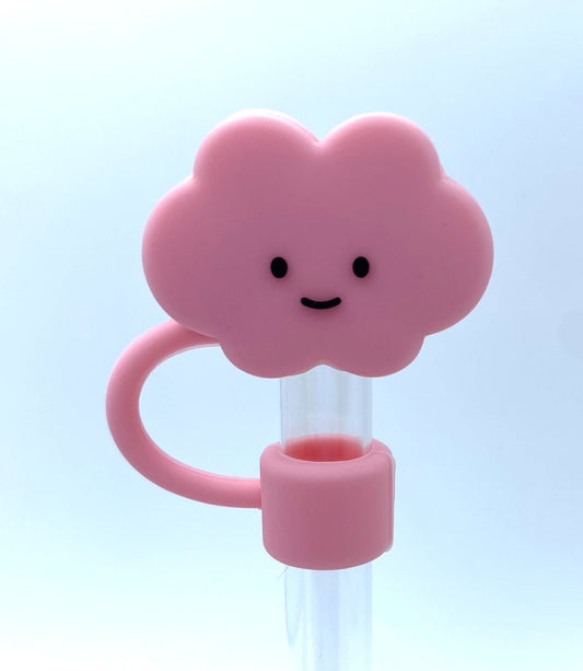 Cloud Pink 3D Straw Topper
