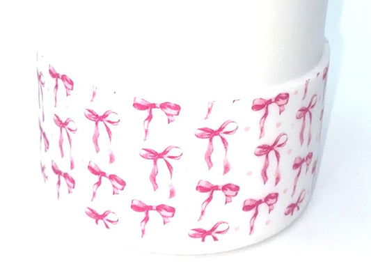 Pink Coquette Bows Stanley Tumbler Boot Sleeve #123