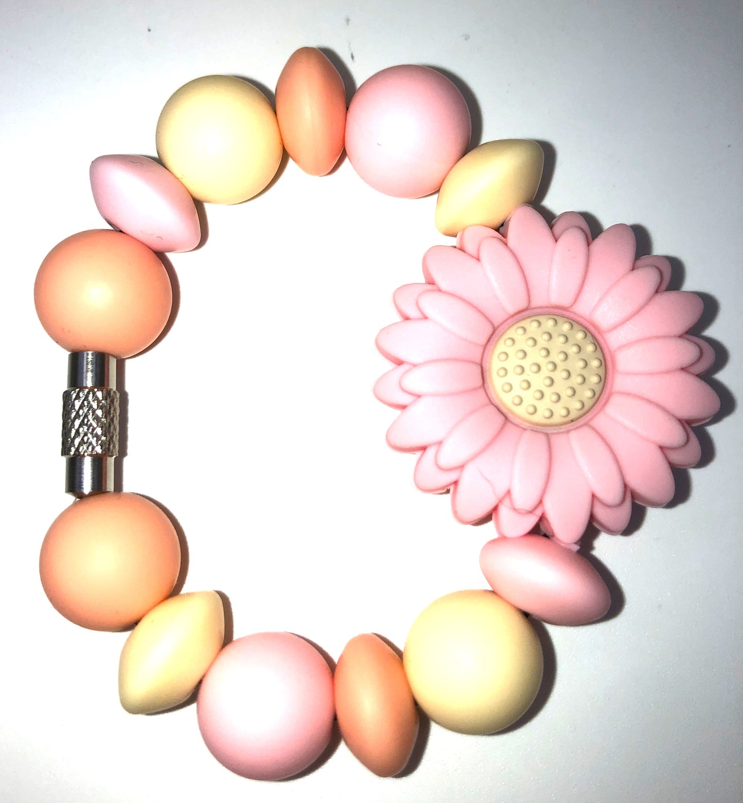 Pink Daisy Dahlia Flower Stanley Tumbler Cup Handle Charm