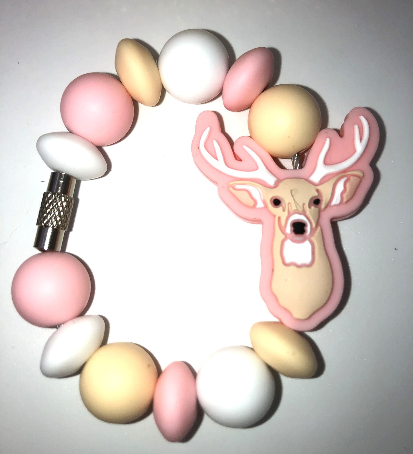 Pink Deer Stanley Tumbler Cup Handle Charm