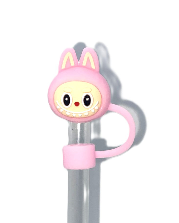 Pink Elvish Furry Forest Monsters Bubu Straw Topper