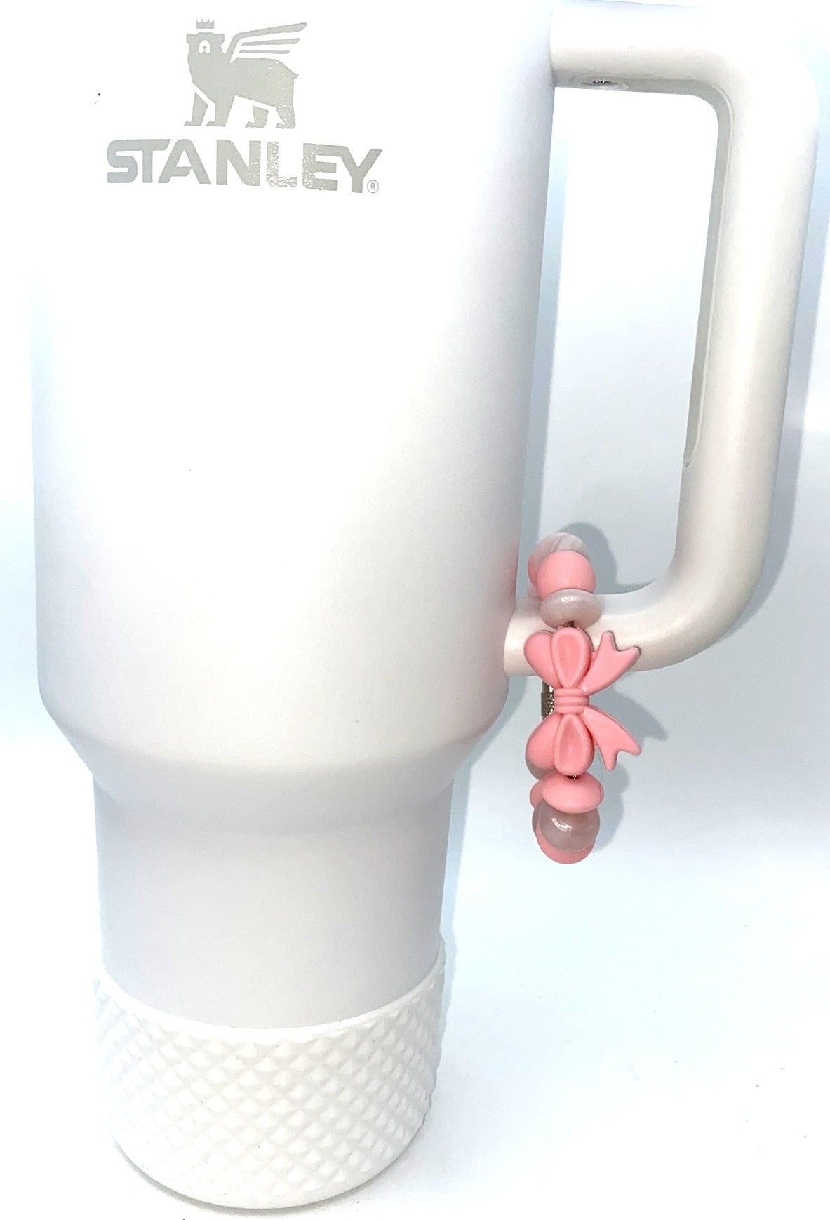 Pink Coquette Bow Stanley Tumbler Cup Handle Charm