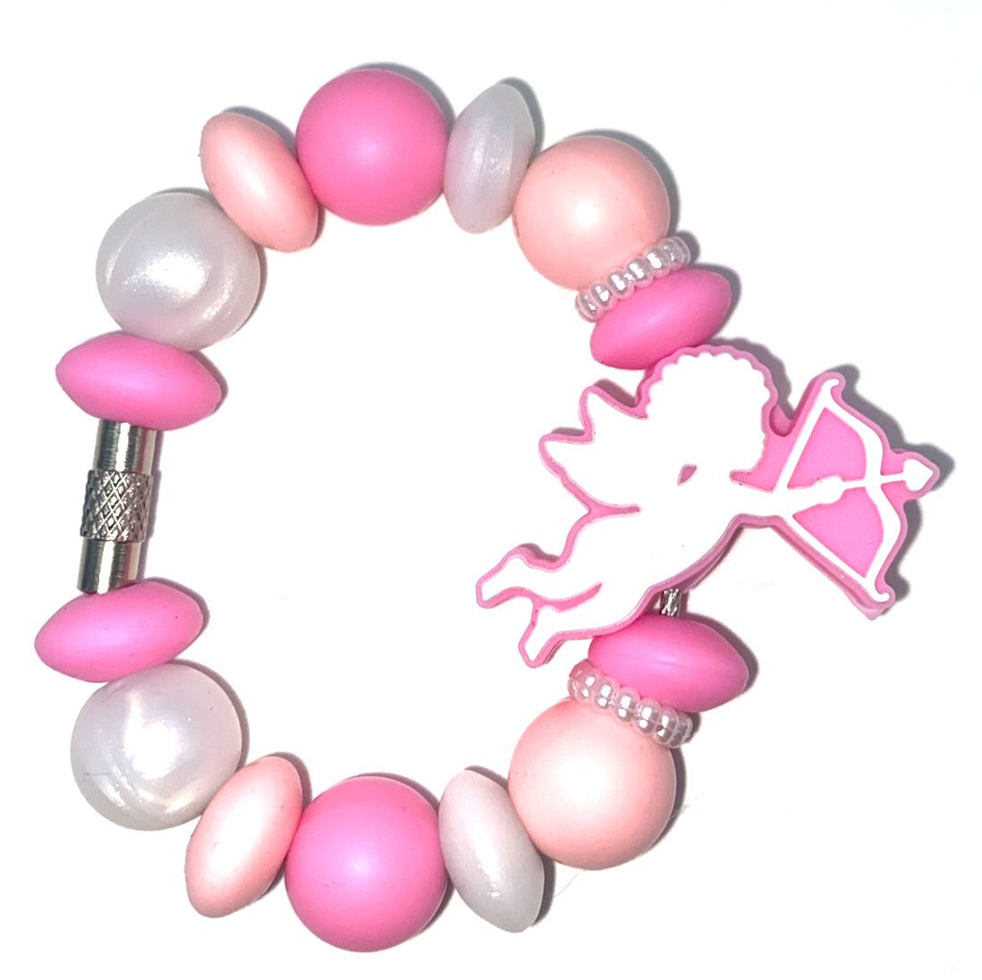 Pink Cupid Valentine Stanley Tumbler Cup Handle Charm