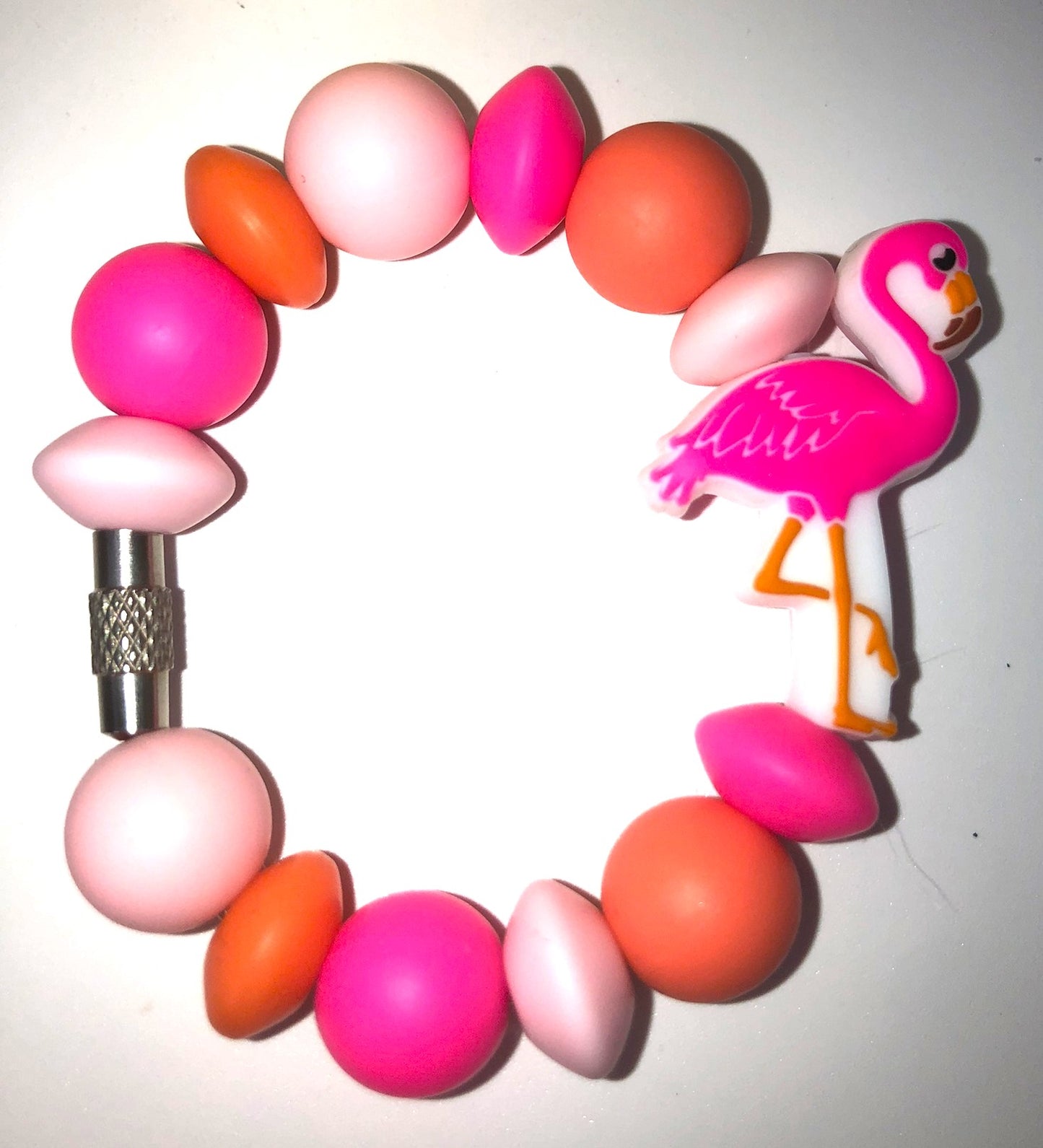 Pink Flamingo Bird Stanley Cup Tumbler Handle Charm