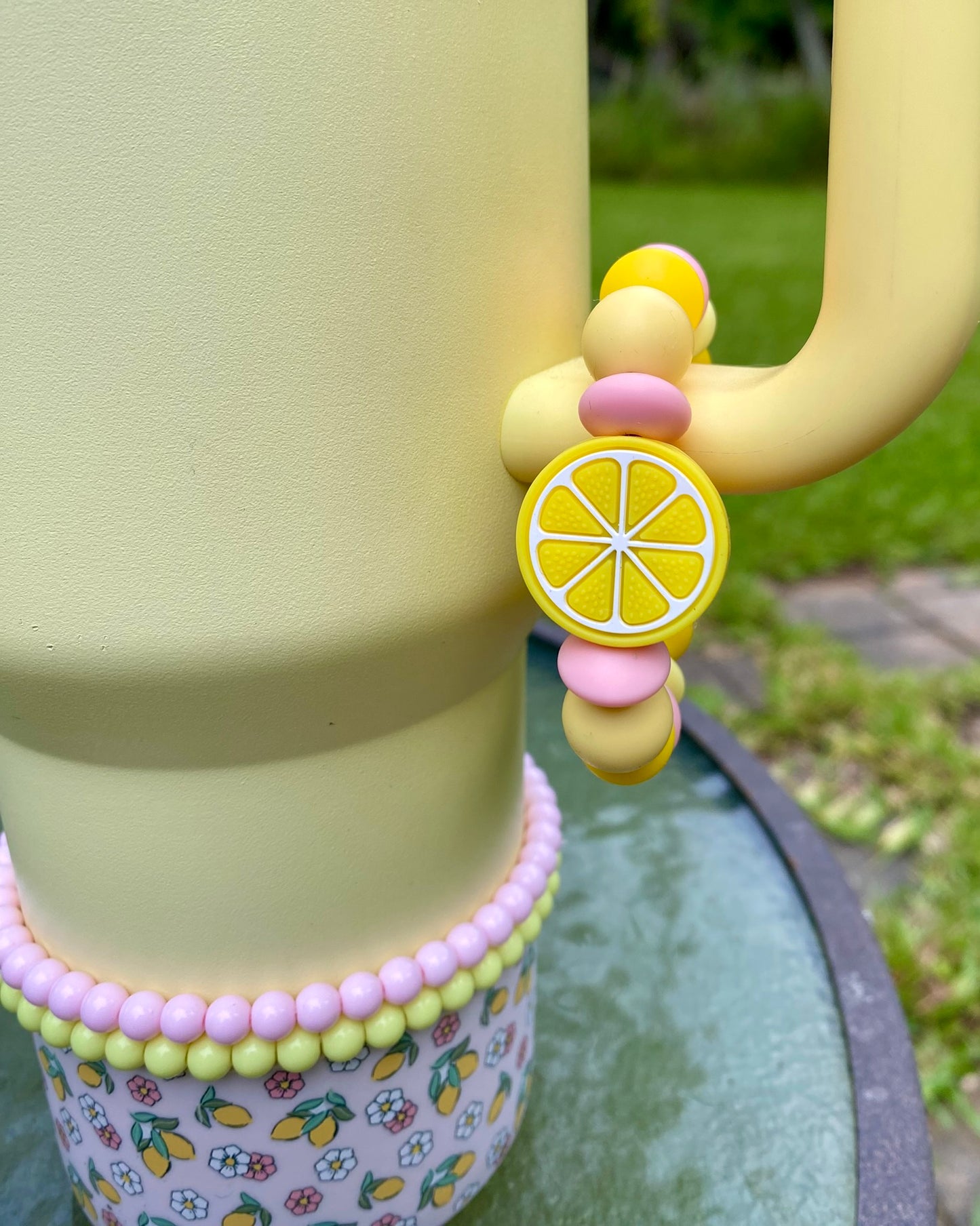 Lemon Slice for Pink Lemonade Stanley Tumbler Cup Handle Charm