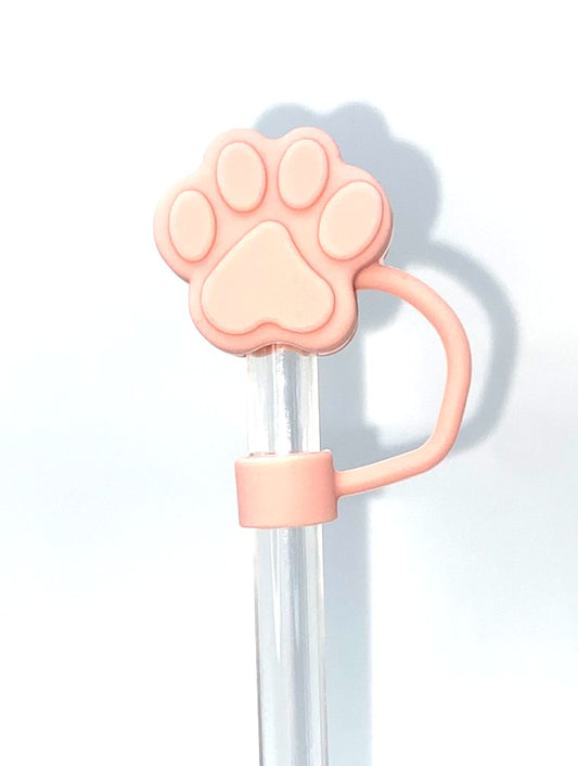 Pink Paw 3D #2 Straw Topper