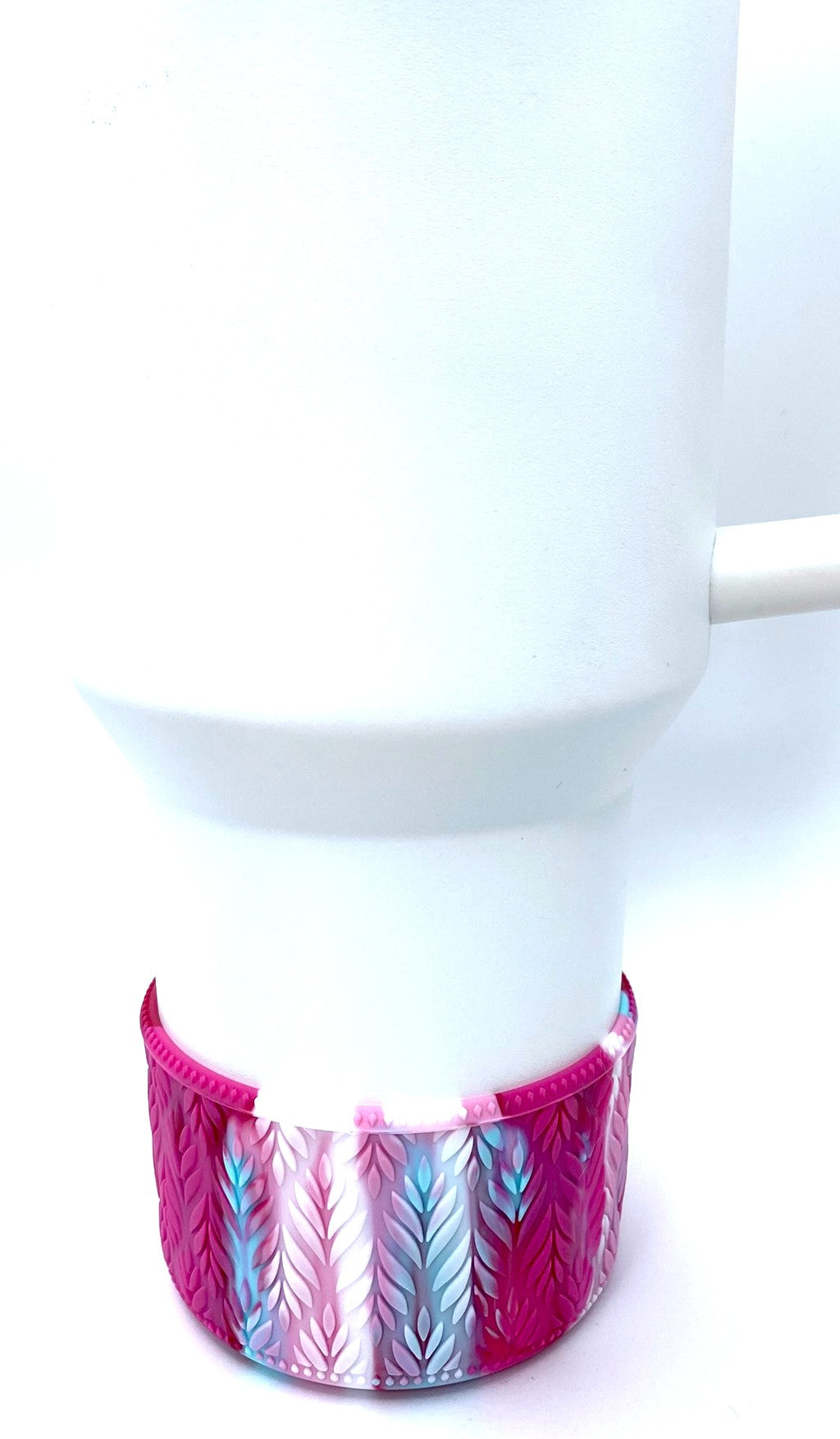 Pink & Teal Swirl Rowan Stanley Tumbler Boot Sleeve #193