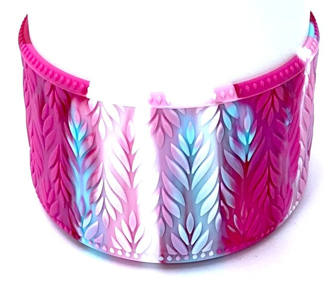 Pink & Teal Swirl Rowan Stanley Tumbler Boot Sleeve #193