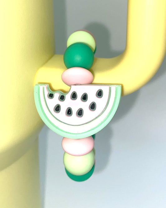 Pink Watermelon Slice 3D Stanley Tumbler Cup Handle Charm