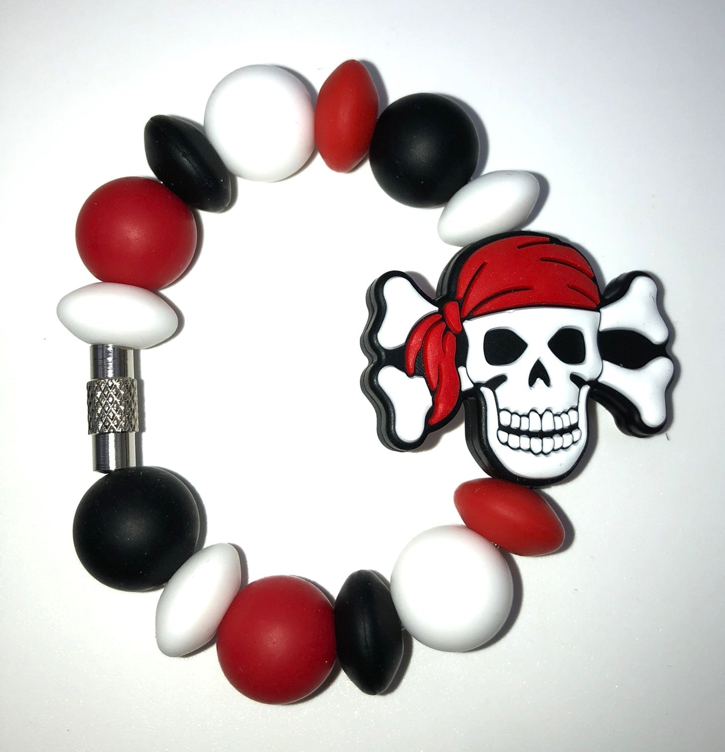 Pirate Skull & Crossbones Stanley Tumbler Cup Handle Charm