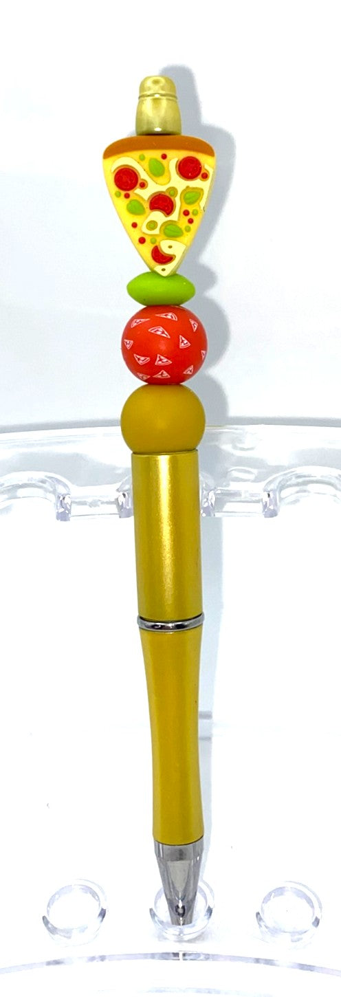 Pizza Slice Beaded Pen