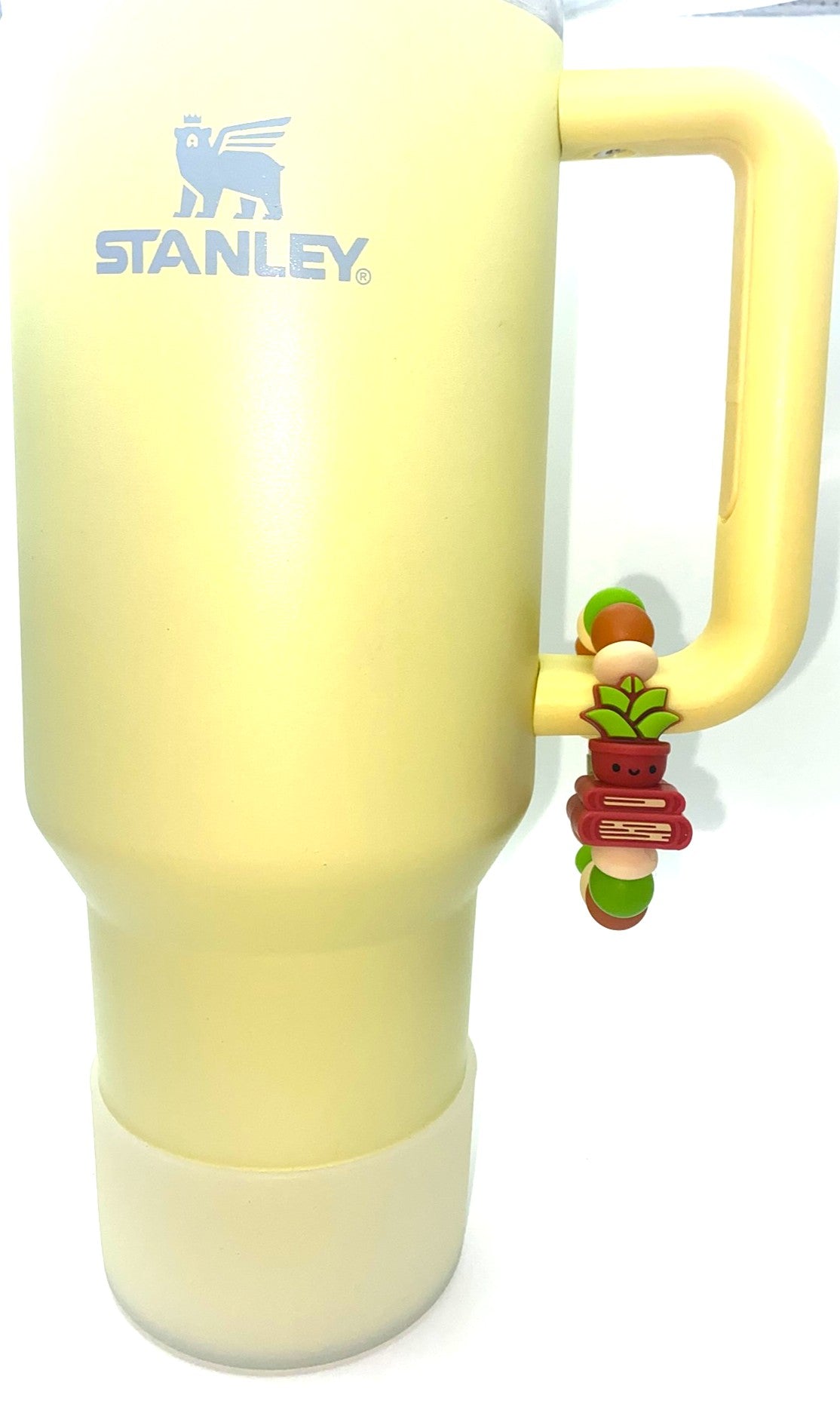 Potted Plant & Stack Of Books 3D Stanley Tumbler Cup Handle Charm