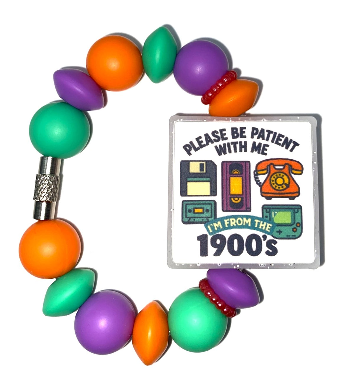 Please Be Patient With Me I'm From The 1900's Stanley Tumbler Cup Handle Charm