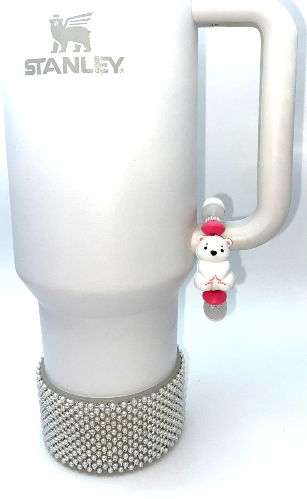 Polar Bear 3D Winter Stanley Tumbler Cup Handle Charm