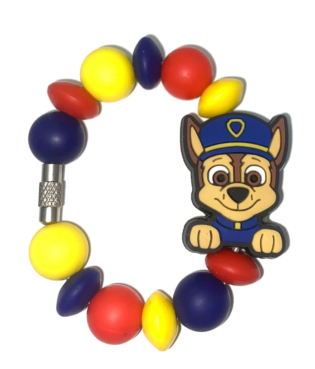Police Pup #2 Dog Paw Cartoon Stanley Tumbler Cup Handle Charm