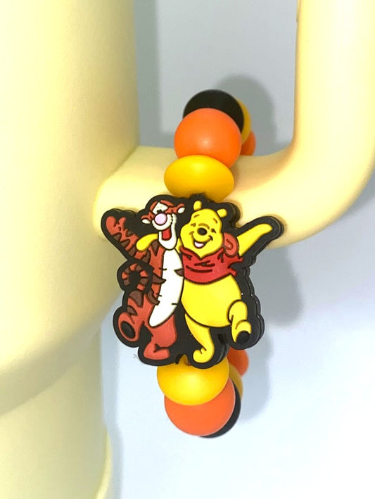 Thoughtful Yellow Honey Bear & Bouncing Tiger Stanley Tumbler Cup Handle Charm