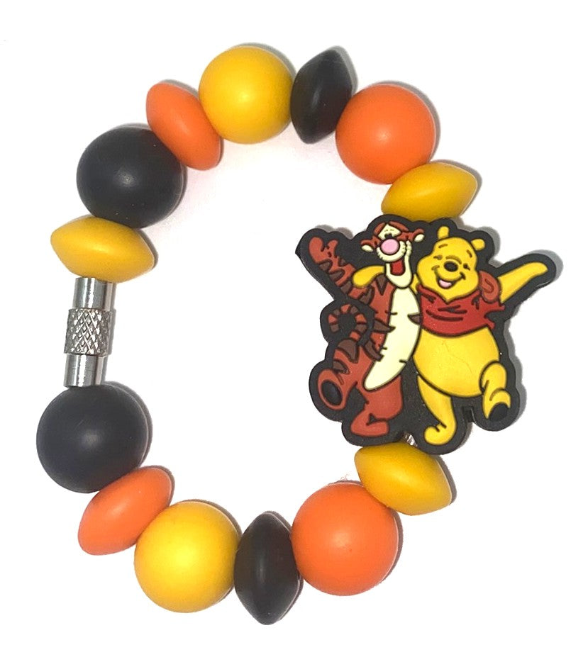 Thoughtful Yellow Honey Bear & Bouncing Tiger Stanley Tumbler Cup Handle Charm
