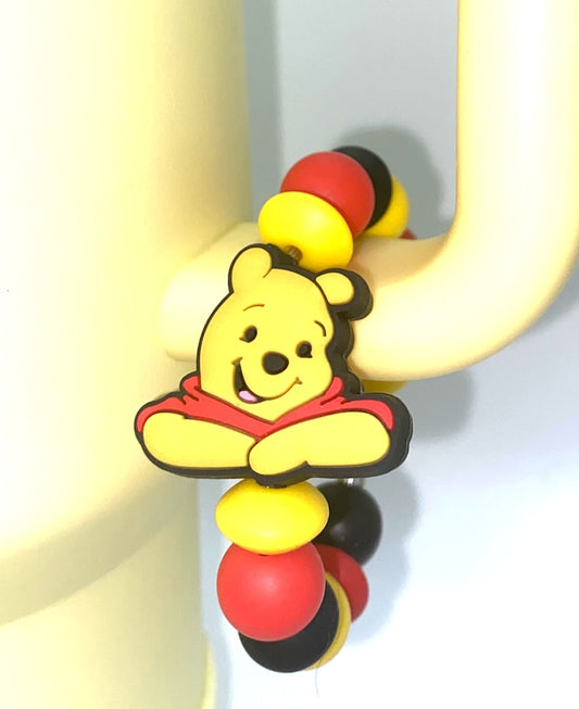 Thoughtful Yellow Honey Bear Upper Body Stanley Tumbler Cup Handle Charm