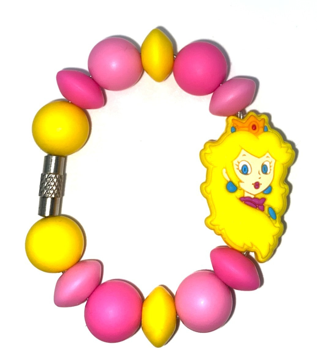 Peachy Princess 2 Italian Plumber Video Game Stanley Tumbler Cup Handle Charm