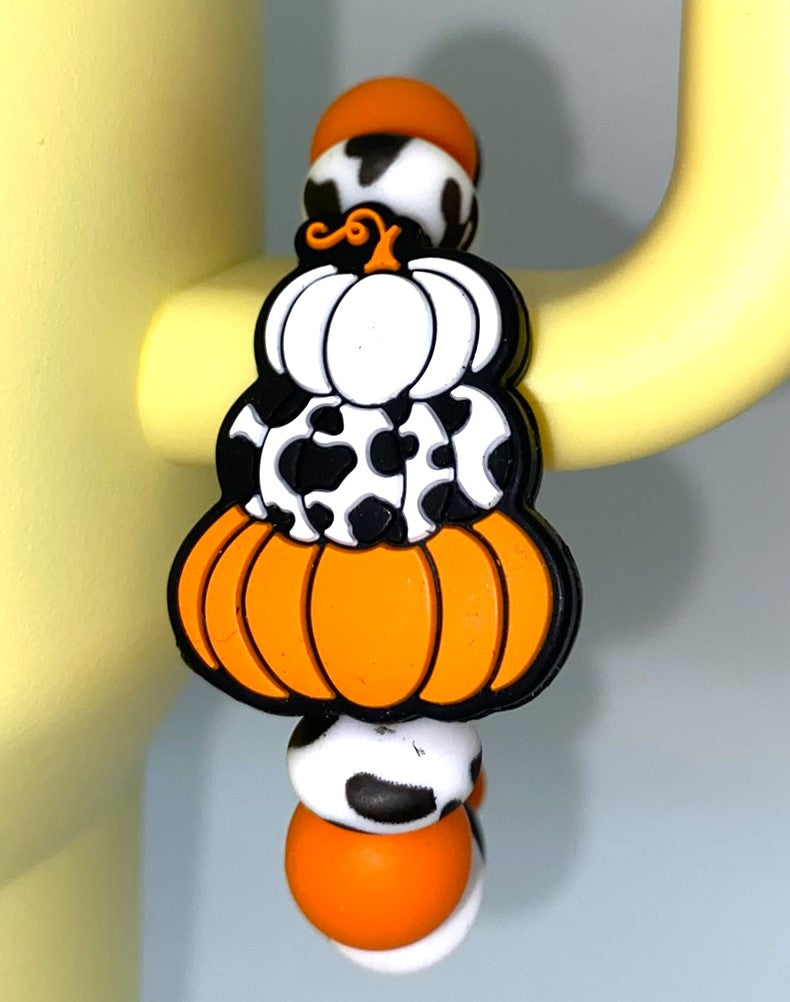 Stacked Pumpkins Fall Stanley Tumbler Cup Handle Charm