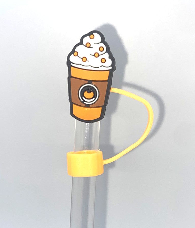 Pumpkin Spice Latte Straw Topper