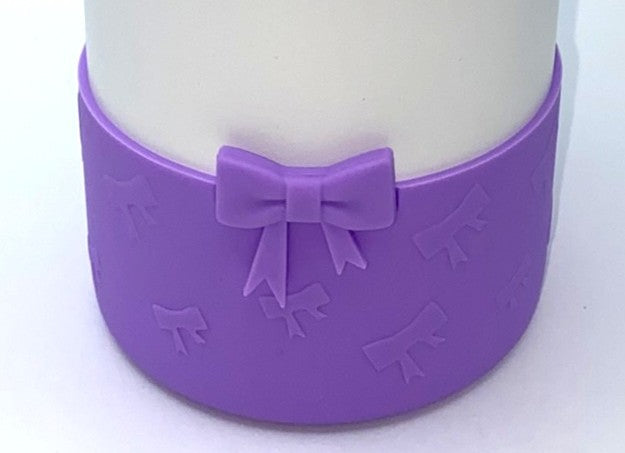 Purple Embossed Bows Stanley Tumbler Boot Sleeve #196