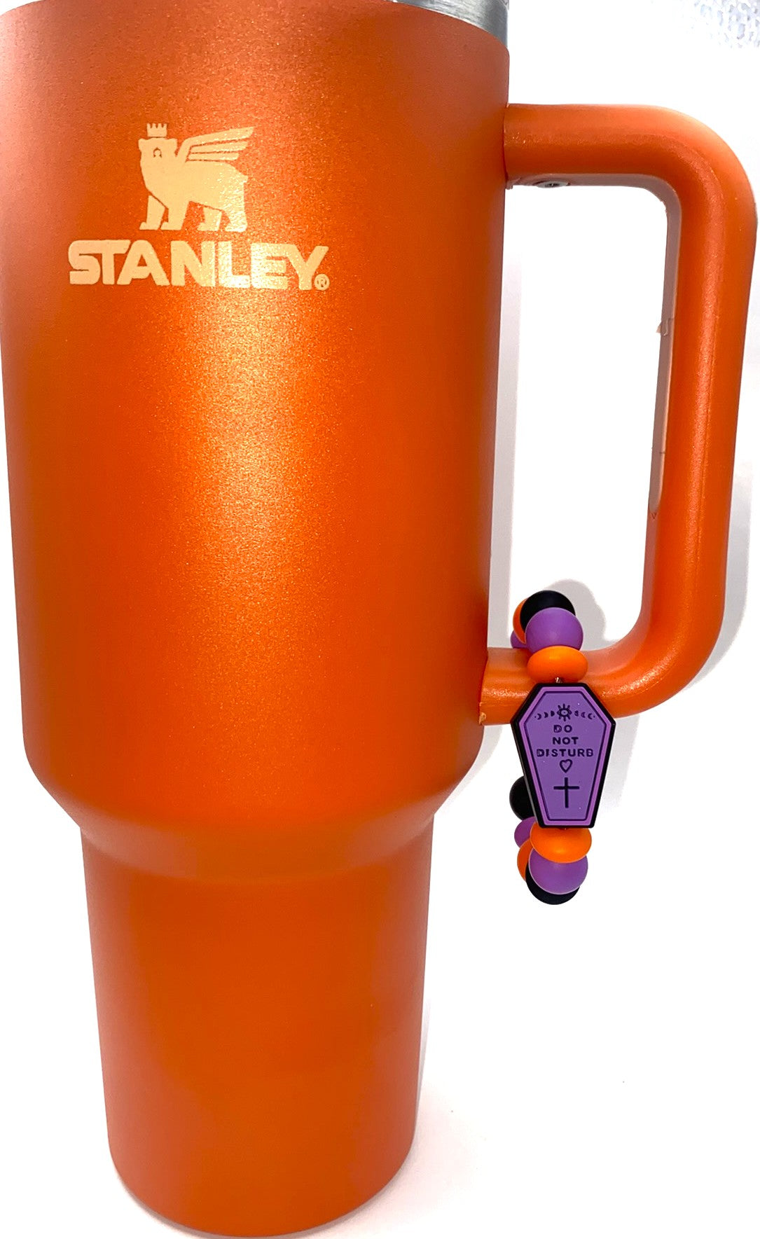 Do Not Disturb Casket Halloween Stanley Tumbler Cup Handle Charm