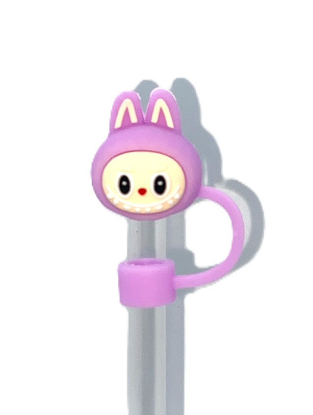 Purple Elvish Furry Forest Monsters Bubu Straw Topper