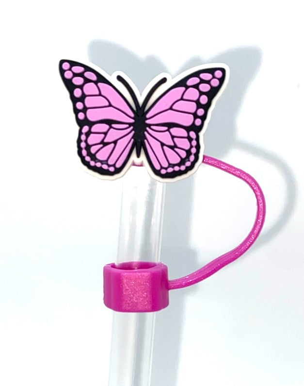 Purple Monarch #3 Butterfly Straw Topper