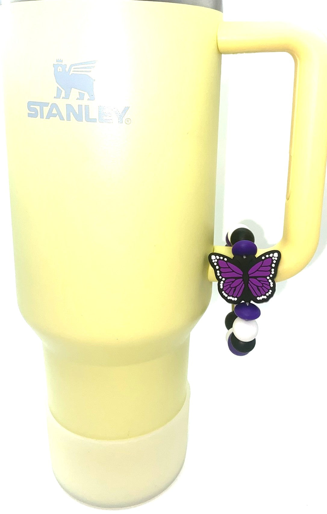 Purple Monarch Butterfly Stanley Tumbler Cup Handle Charm