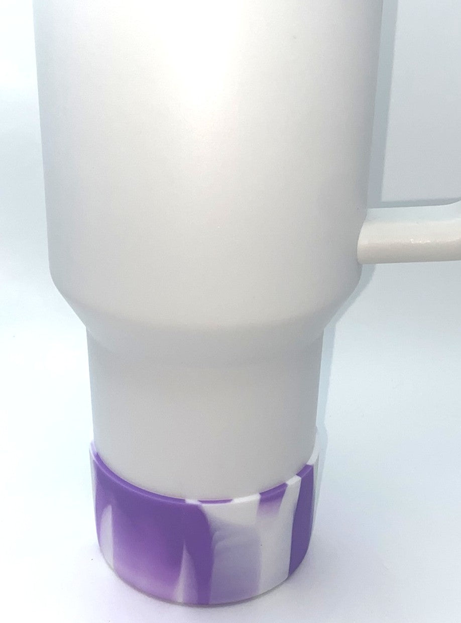Purple & White Swirl Stanley Tumbler Boot Sleeve #113