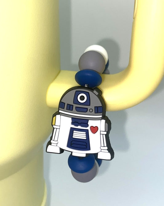 R2 Droid Robot Space Wars Stanley Tumbler Cup Handle Charm