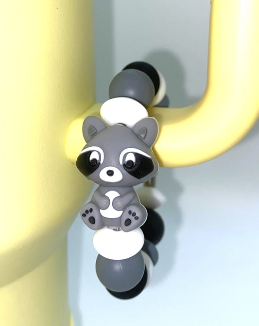 Raccoon 3D Trash Panda Stanley Tumbler Cup Handle Charm