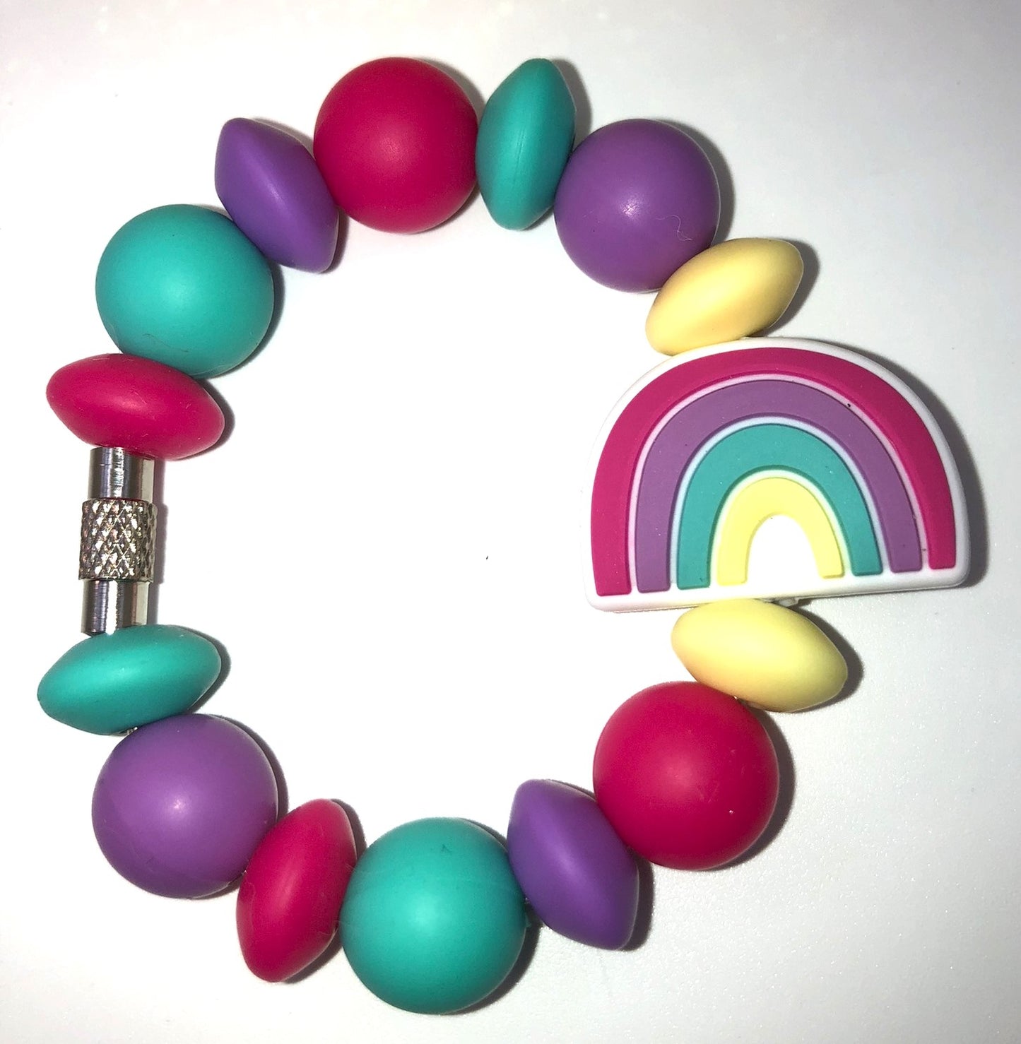 Colorful Rainbow Stanley Tumbler Cup Handle Charm