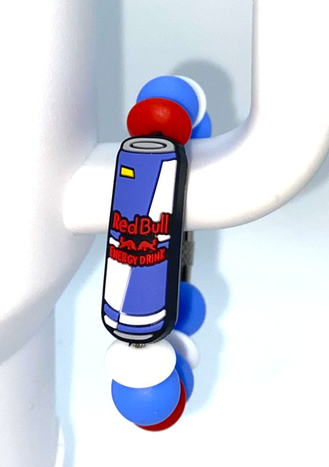 Red Bull Energy Drink Stanley Tumbler Cup Handle Charm