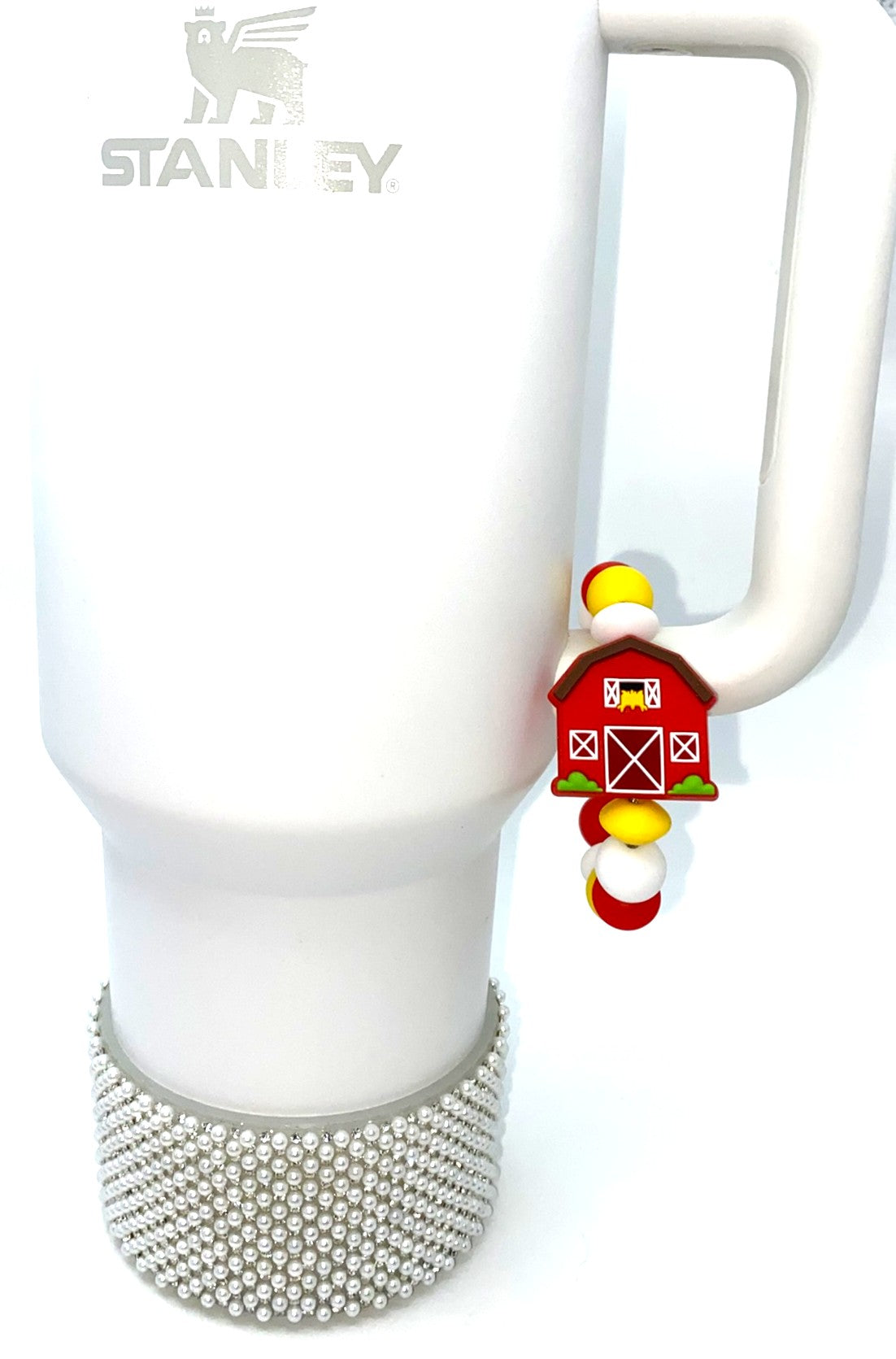 Red Barn Stanley Tumbler Cup Handle Charm
