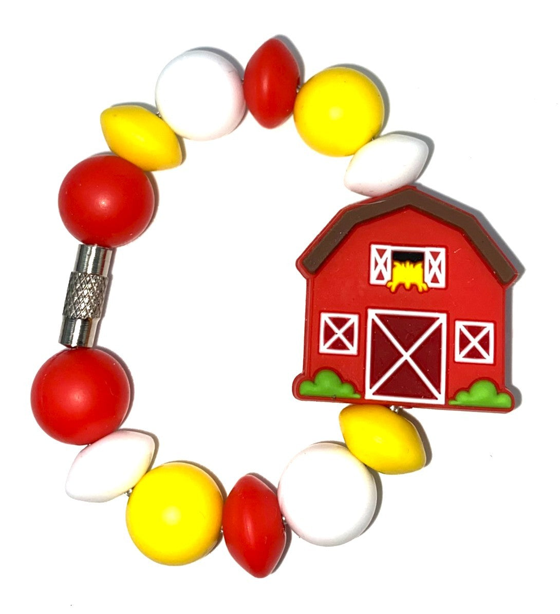 Red Barn Stanley Tumbler Cup Handle Charm