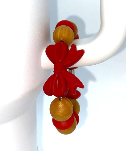 Red Coquette Bow Stanley Tumbler Cup Handle Charm