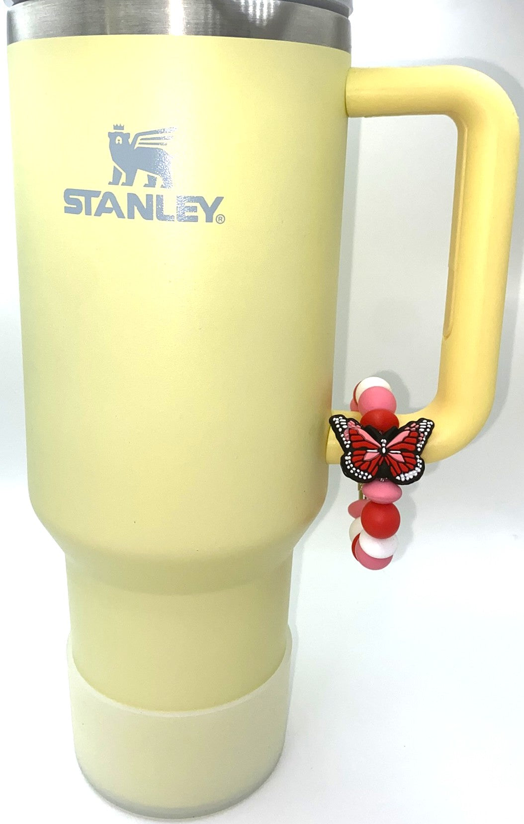 Red Monarch Butterfly Stanley Tumbler Cup Handle Charm