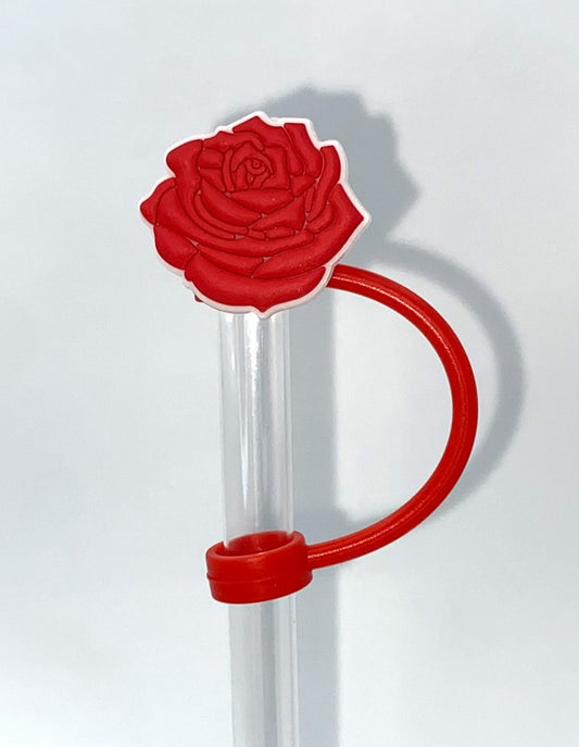 Red Rose Straw Topper