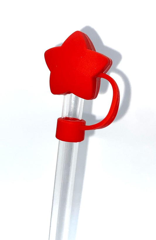 Red Star 3D Straw Topper