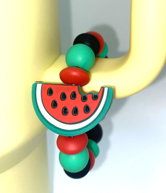 Red Watermelon Slice 3D Stanley Tumbler Cup Handle Charm