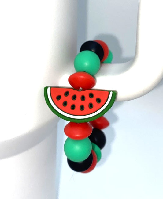Red Watermelon Slice 3D Stanley Tumbler Cup Handle Charm