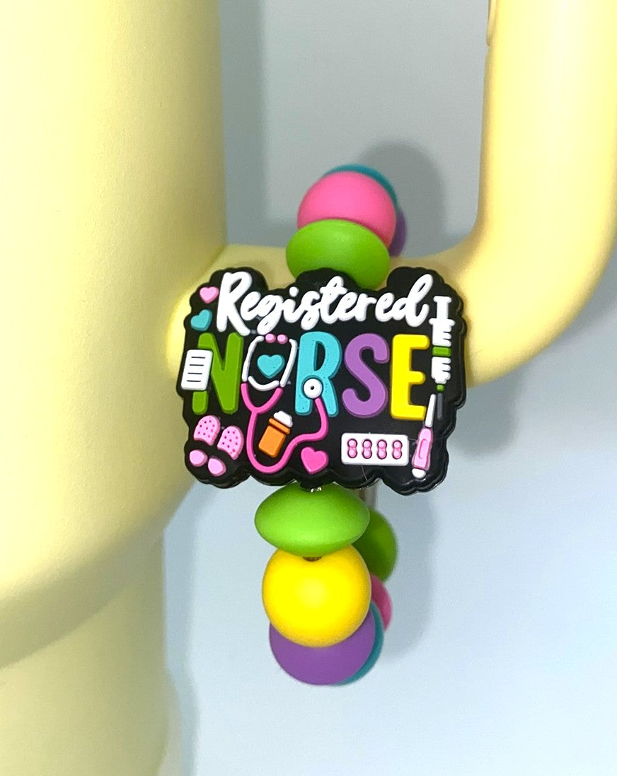 Registered Nurse RN Medical Stanley Tumbler Cup Handle Charm