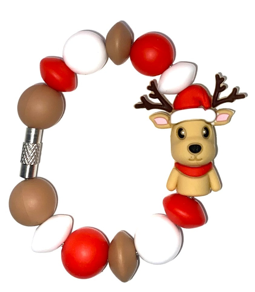 Christmas Reindeer 3D Stanley Tumbler Cup Handle Charm