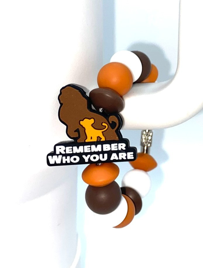 Remember Who You Are Kingly Lion Movie Stanley Tumbler Cup Handle Charm