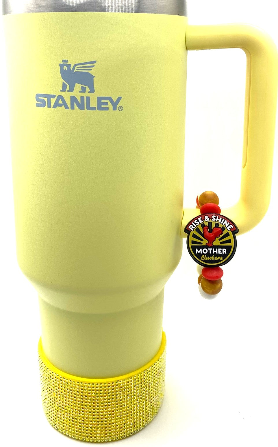 Rise & Shine Mother Cluckers Funny Chicken Stanley Tumbler Cup Handle Charm