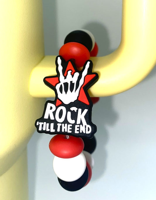 Rock 'Till The End Stanley Tumbler Cup Handle Charm