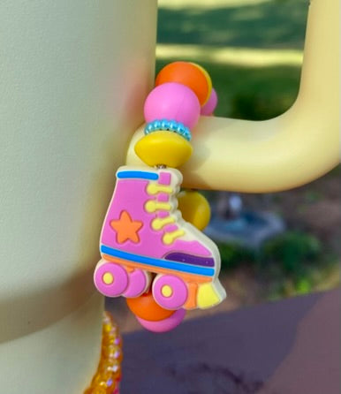 Roller Skate Retro 80's Stanley Tumbler Cup Handle Charm